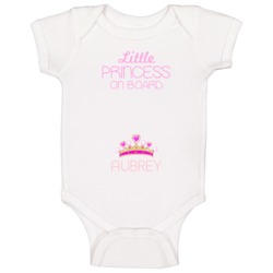 Little Princess On Board Aubrey Cute Names Baby One Piece Little Princess On Board Aubrey Cute Names Baby One Piece