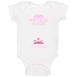 Little Princess On Board Cambria Cute Names Baby One Piece Little Princess On Board Cambria Cute Names Baby One Piece