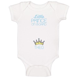 Little Prince On Board Theo Baby Boy Baby One Piece Little Prince On Board Theo Baby Boy Baby One Piece