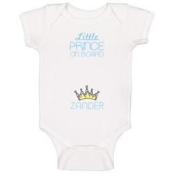 Little Prince On Board Zander Baby Boy Baby One Piece Little Prince On Board Zander Baby Boy Baby One Piece