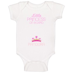 Little Princess On Board Pandora Cute Names Baby One Piece Little Princess On Board Pandora Cute Names Baby One Piece