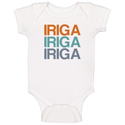 Iriga Triple Colored Cities Baby One Piece Iriga Triple Colored Cities Baby One Piece