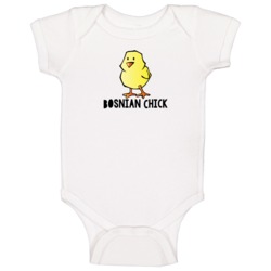 Bosnian Chick Fun Nationality Baby One Piece Bosnian Chick Fun Nationality Baby One Piece