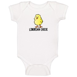 Liberian Chick Fun Nationality Baby One Piece Liberian Chick Fun Nationality Baby One Piece