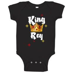 King Rey Crown First Name Personalized Baby One Piece King Rey Crown First Name Personalized Baby One Piece