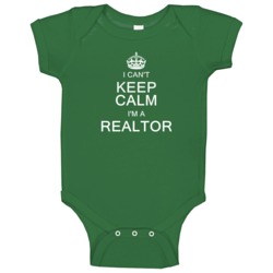 I Can't Keep Calm I'm A Realtor Baby One Piece I Can't Keep Calm I'm A Realtor Baby One Piece