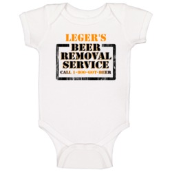 Leger's Beer Removal Service Name Baby One Piece Leger's Beer Removal Service Name Baby One Piece