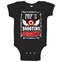 Pop Shooting Academy Gun Range Firearm Baby One Piece Pop Shooting Academy Gun Range Firearm Baby One Piece