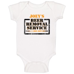 Joey's Beer Removal Service Name Baby One Piece Joey's Beer Removal Service Name Baby One Piece