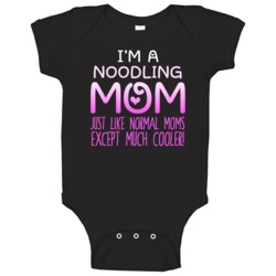 Im A Noodling Mom Much Cooler Sport Fan Baby One Piece Im A Noodling Mom Much Cooler Sport Fan Baby One Piece