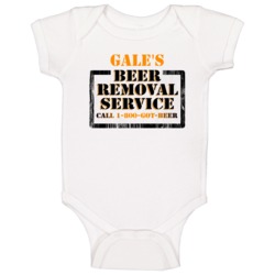 Gale's Beer Removal Service Name Baby One Piece Gale's Beer Removal Service Name Baby One Piece