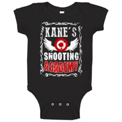 Kane Shooting Academy Gun Range Firearm Baby One Piece Kane Shooting Academy Gun Range Firearm Baby One Piece