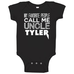 Favorite Uncle Tyler Trendy Cool Name Baby One Piece Favorite Uncle Tyler Trendy Cool Name Baby One Piece