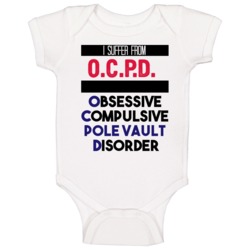 Ocpd Obsessive Pole Vault Disorder Favorite Sport Baby One Piece Ocpd Obsessive Pole Vault Disorder Favorite Sport Baby One Piece
