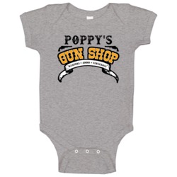 Poppy Gun Shop Weapon Ammo Vengeance Firearm Baby One Piece Poppy Gun Shop Weapon Ammo Vengeance Firearm Baby One Piece