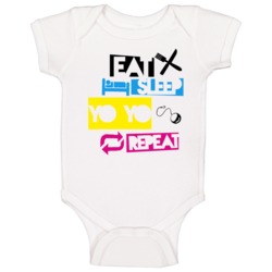 Eat Sleep Yo Yo Repeat Cool Baby One Piece Eat Sleep Yo Yo Repeat Cool Baby One Piece
