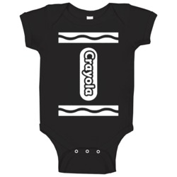 White Crayola Halloween Costume Cool Baby One Piece White Crayola Halloween Costume Cool Baby One Piece