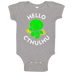 Hello Cthulhu Kitty Parody Baby One Piece Hello Cthulhu Kitty Parody Baby One Piece