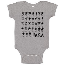 Haka New Zealand All Blacks Rugby Champions Baby One Piece Haka New Zealand All Blacks Rugby Champions Baby One Piece