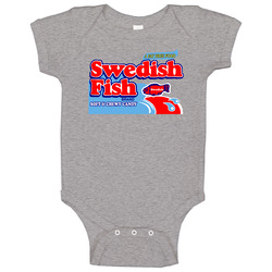 Swedish Fish Soft And Chewy Candy Baby One Piece Swedish Fish Soft And Chewy Candy Baby One Piece