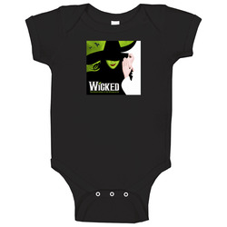 Wicked Broadway Black Women's Baby One Piece Wicked Broadway Black Women's Baby One Piece