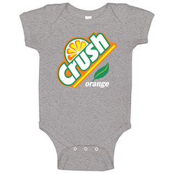Orange Crush Soft Drink Pop Orange Baby One Piece Orange Crush Soft Drink Pop Orange Baby One Piece
