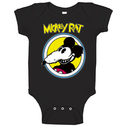 Mickey Rat Funny Parody Mouse Cartoon Retro Baby One Piece Mickey Rat Funny Parody Mouse Cartoon Retro Baby One Piece