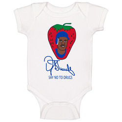 Darryl Strawberry Say No To Drugs Baseball Baby One Piece Darryl Strawberry Say No To Drugs Baseball Baby One Piece