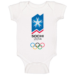Sochi 2014 Winter Olympics Baby One Piece Sochi 2014 Winter Olympics Baby One Piece