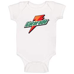 White Gatorade Drinking Energy Logo Apparel Baby One Piece White Gatorade Drinking Energy Logo Apparel Baby One Piece