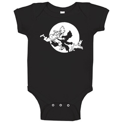 Tintin Retro Cartoon Baby One Piece Tintin Retro Cartoon Baby One Piece