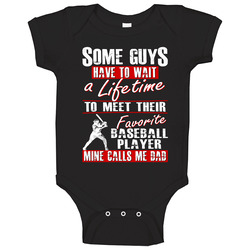 My Son is My Favorite Player Baseball Dad T Shirt - Gift for Dad Baby One Piece My Son is My Favorite Player Baseball Dad T Shirt - Gift for Dad Baby One Piece
