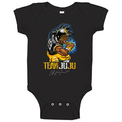 Team Juju Funny Football Steelers Fan Baby One Piece Team Juju Funny Football Steelers Fan Baby One Piece
