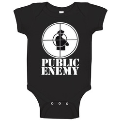 Style Logo Public Enemy Baby One Piece Style Logo Public Enemy Baby One Piece