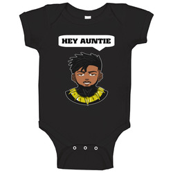 Erik Killmonger Black Panther Hey Auntie Baby One Piece