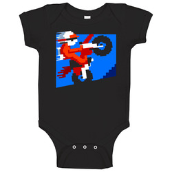 Excite Bike Video Game Classic Baby One Piece Excite Bike Video Game Classic Baby One Piece