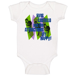 Get Happy Elvis Costello And The Attractions Baby One Piece Get Happy Elvis Costello And The Attractions Baby One Piece