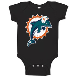 Miami Dolphins Distressed Baby One Piece Miami Dolphins Distressed Baby One Piece