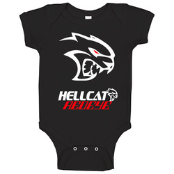 Dodge Challenger Redeye New 2019 Hell Cat Srt Hemi Logolong Sleeve Baby One Piece