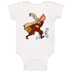 Tintin Comic Baby One Piece Tintin Comic Baby One Piece