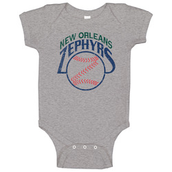 New Orleans Zephyrs Retro Vintage Baseball Raglan Baby One Piece New Orleans Zephyrs Retro Vintage Baseball Raglan Baby One Piece