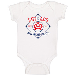 Chicago American Giants Negro Baseball Team Retro Baby One Piece Chicago American Giants Negro Baseball Team Retro Baby One Piece