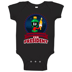 Marvin The Martian For President Greatest Villains Baby One Piece