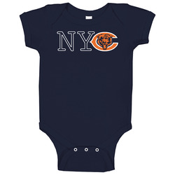 Nyc Bears Football Ashton Kutcher Mila Kunis Chicago Baby One Piece Nyc Bears Football Ashton Kutcher Mila Kunis Chicago Baby One Piece
