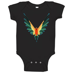 New The Maverick Bird Logo Logan Paul Black Hoodie New From Us 100% Cotton  Baby One Piece