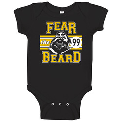Brett Keisel Fear The Beard Pittsburgh Football Baby One Piece Brett Keisel Fear The Beard Pittsburgh Football Baby One Piece