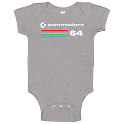 Commodore 64 Retro Computer Baby One Piece Commodore 64 Retro Computer Baby One Piece