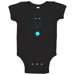 Iron Man Upper Body Marvel Comic Book Movie Baby One Piece Iron Man Upper Body Marvel Comic Book Movie Baby One Piece