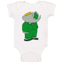 Babar Classic Cartoon Baby One Piece Babar Classic Cartoon Baby One Piece