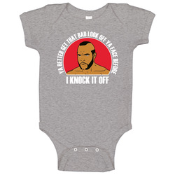 Rocky 3 Retro Clubber Lang Bad Look Off Ya Face Baby One Piece